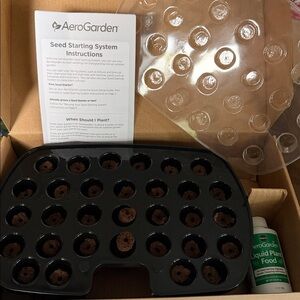 AeroGarden Seed Starting System Seedling Tray Liquid Plant Food Aero Garden